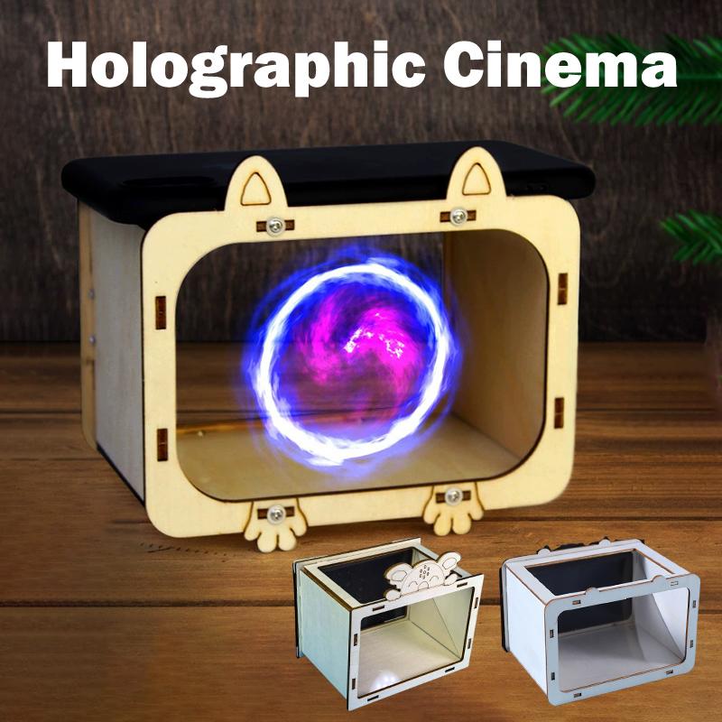 Kids Educational Videos - DIY Houten Holografische Cinema 3D Videoprojector