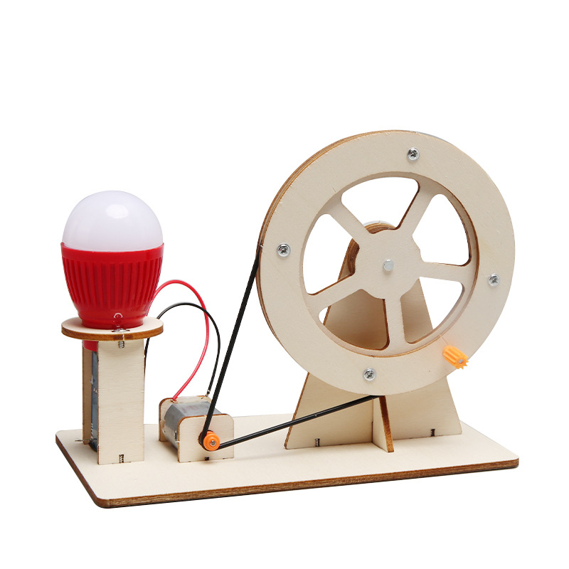Kids Doctor Education - Mini DIY Hand Crank Generator Gloeilamp