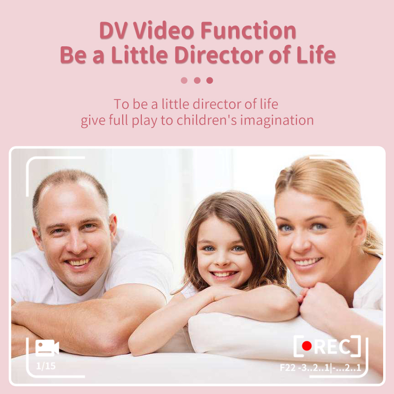 Kids Educational Videos - Digitale camera voor kinderen, draagbare selfie-camera