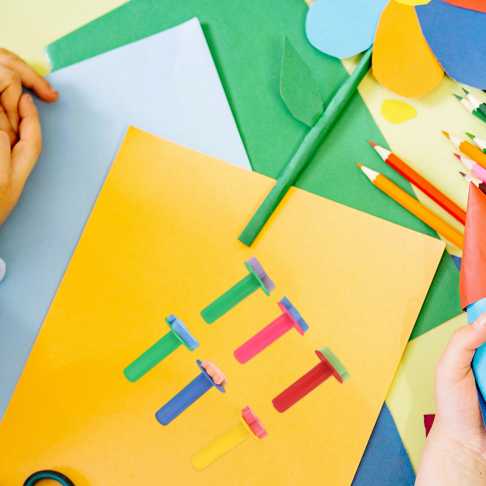 6-delige kindersponsstempelset - Kids Education Tools recensie en prijs