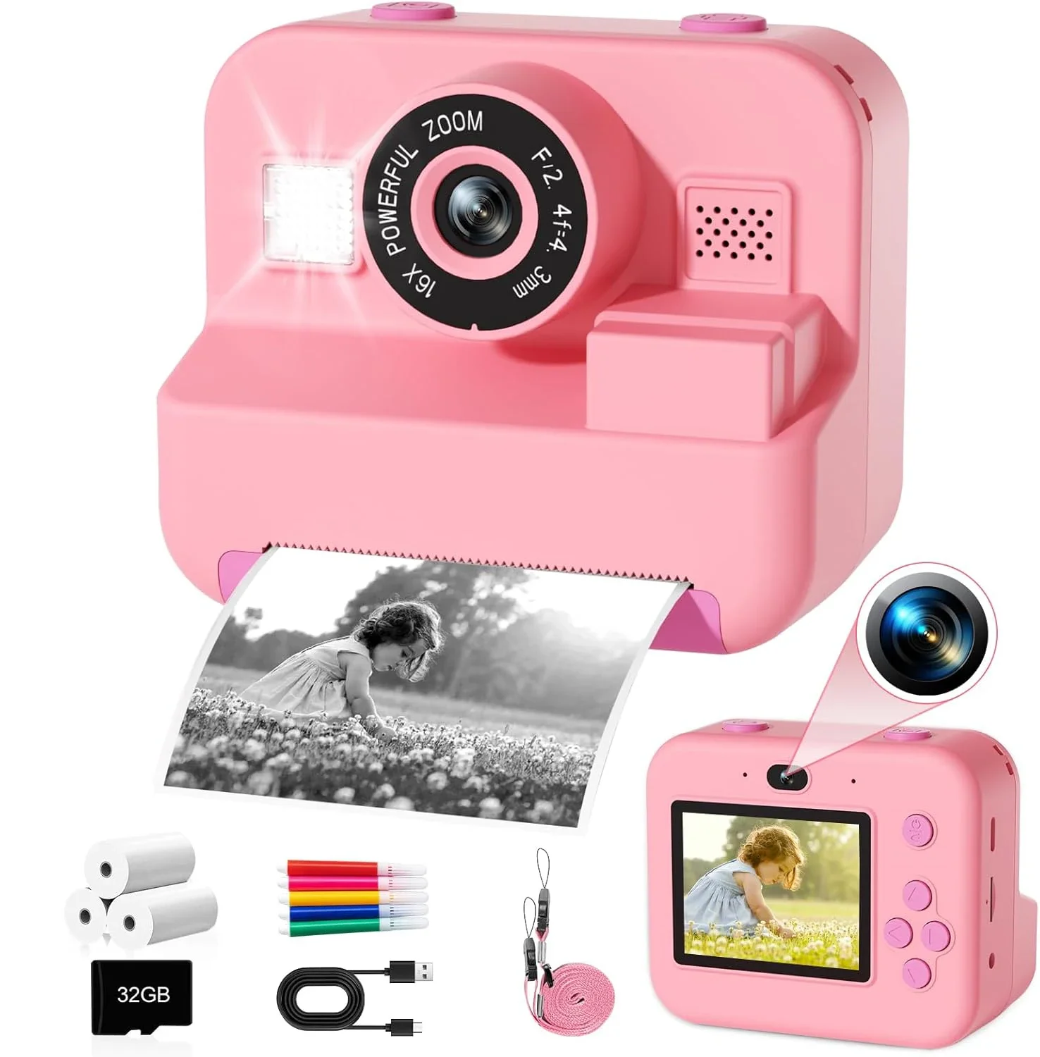 Digitale Kindercamera, Instant - Kids Educational Videos recensie en prijs