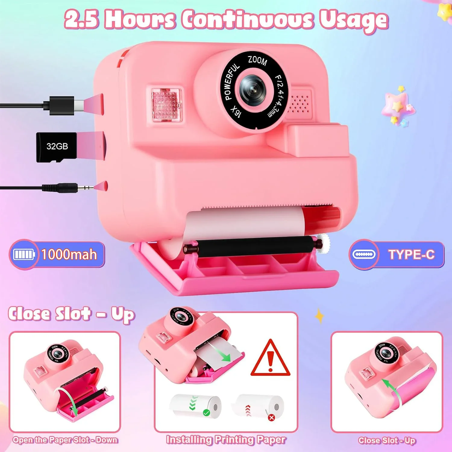 Digitale Kindercamera, Instant - Kids Educational Videos recensie en prijs