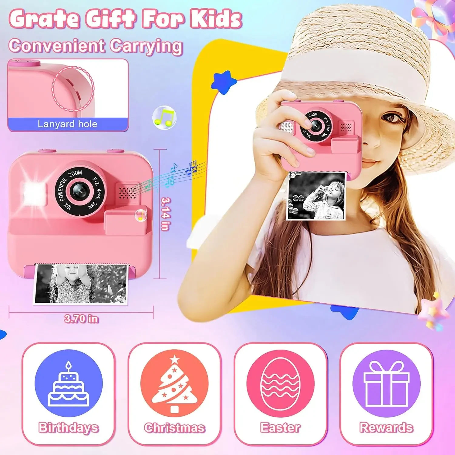 Digitale Kindercamera, Instant - Kids Educational Videos recensie en prijs