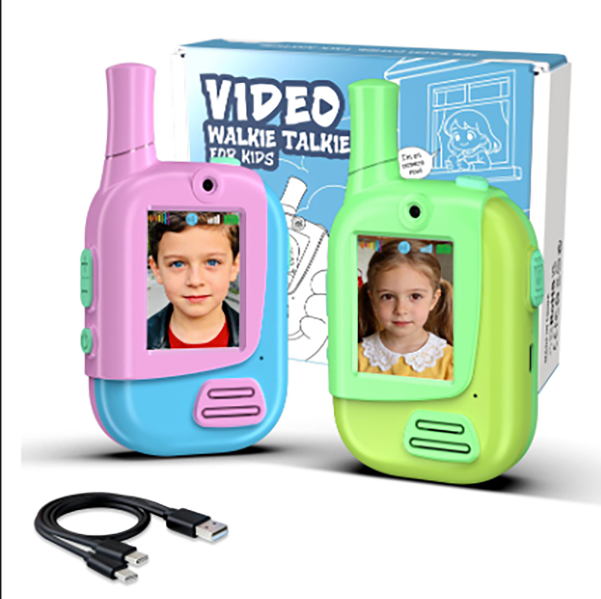2-pack oplaadbare video-walkie - Kids Educational Videos recensie en prijs