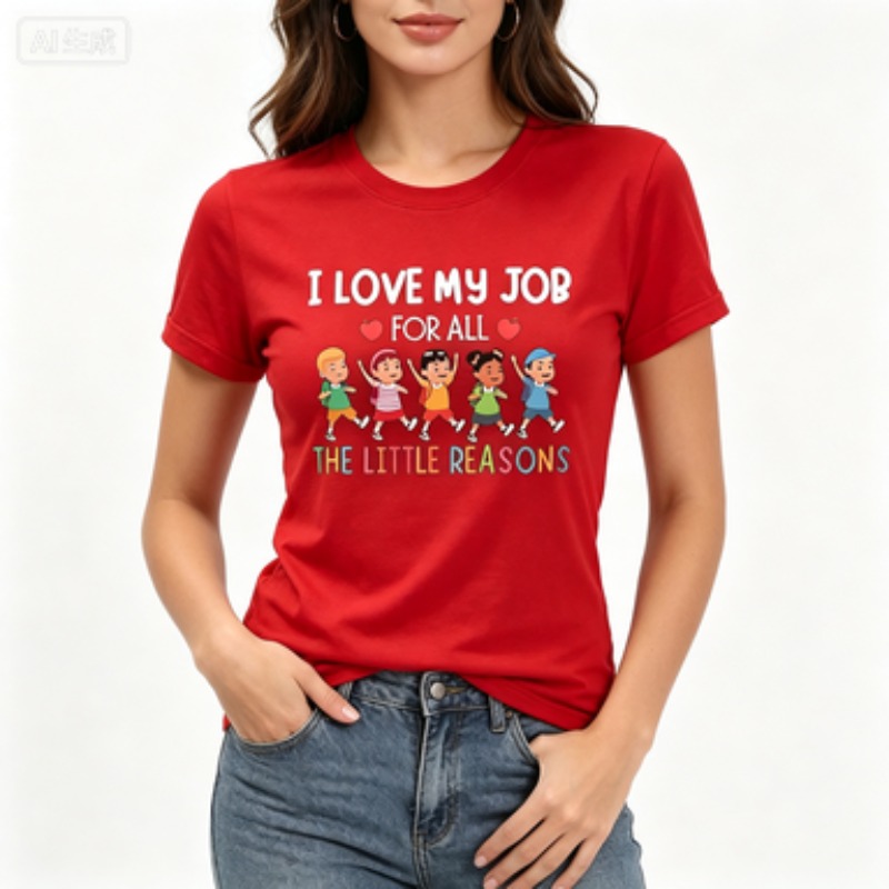 Dames Slim Fit T-shirt Cadeau  - Kids Education Jobs recensie en prijs